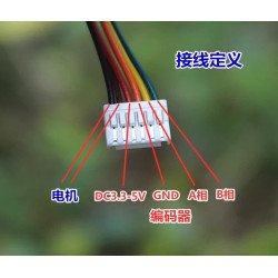 Động cơ giảm tốc 12VDC encoder 65 vòng/phút