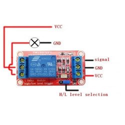 Module 1 Relay với opto cách ly kích H/L (12VDC)